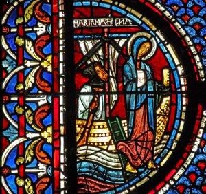 Mary Magdalene Window: Mary Lands in Provence by French School