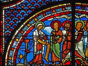Mary Magdalene Window: Mary Tells the Disciples of the Resurrection by French School