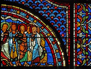 Mary Magdalene Window: Mary Tells the Disciples of the Resurrection by French School