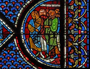 Mary Magdalene Window: People Attending the Raising of Lazarus