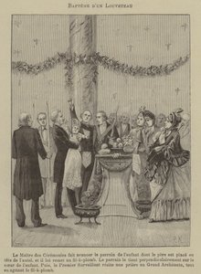 Masonic baptism by French School
