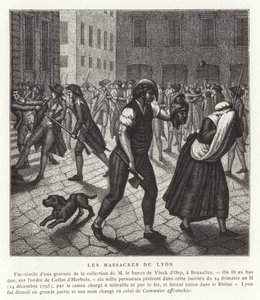 Massacres at Lyon, French Revolution, December 1793 by French School