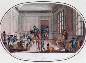 Maximilien de Robespierre Injured in the Antechamber of the Comite de Salut Public by French School