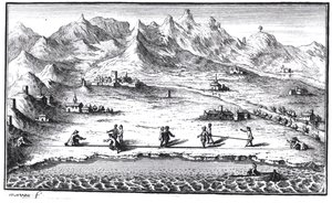Measuring the Meridian, Illustration from La Meridienne de Paris by Cesar-Francois Cassini de Thury by French School