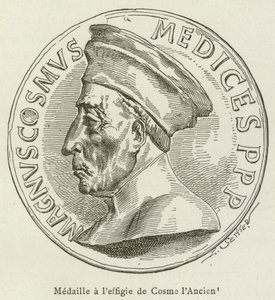 Medal with the Effigy of Cosimo the Elder by French School