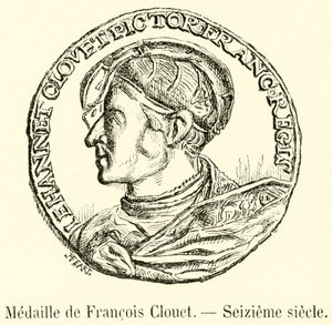 Medal of Francois Clouet, Sixteenth Century (engraving) by French School