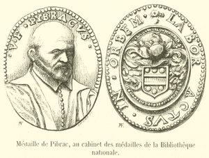 Medal of Pibrac, in the Medal Cabinet of the National Library (engraving) by French School