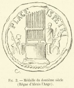 Twelfth-century Medal, Reign of Alexis the Angel (engraving) by French School