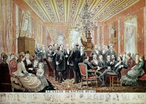 Meeting in the Salon Litteraire de la Maison Hugo, Paris by French School