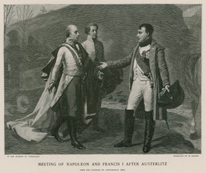 Meeting of Napoleon and Francis I after Austerlitz