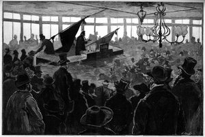 Meeting of protest organized by the anarchist group 