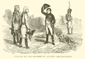 Meeting of the Emperor of Austria and Napoleon by French School