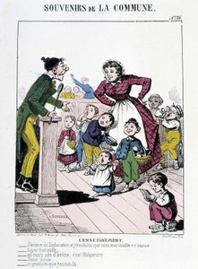 Memories of the Commune: teaching, late 19th century by French School