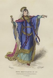 Merovingian Queen, 480 by French School
