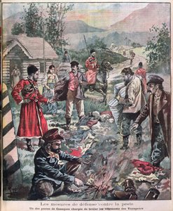 Methods to Prevent the Plague, from Le Petit Journal by French School