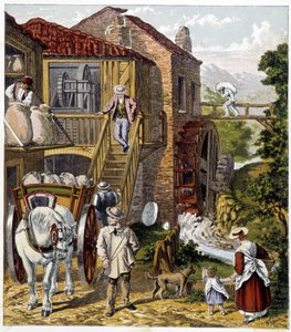 Meunier - in Magazine des petits enfants: les Métiers, ed. Hachette, circa 1900 by French School