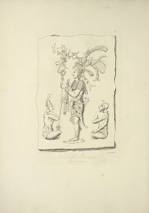 Mexican Relief Found at Oaxaca, illustration from 