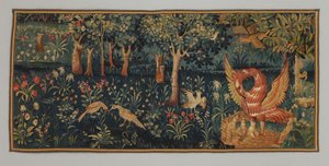 Millefleurs with Pelican in Her Piety, early 16th century by French School