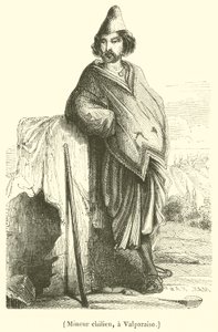 Chilean Miner in Valparaiso (engraving) by French School
