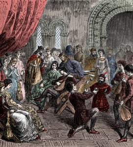 Minstrels and Jugglers at Court
