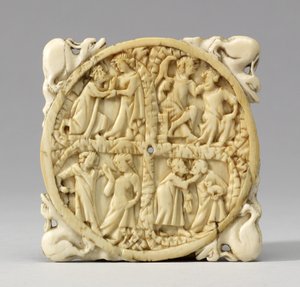 Mirror Case with Pairs of Lovers