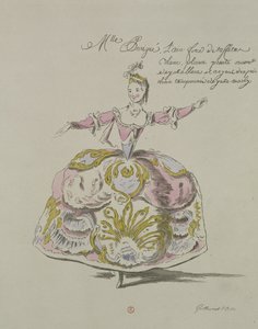Miss Puvigne as Air, in Zoroastre, a Libretto by Cahusac, Composed by Jean-Philippe Rameau, Facsimile by A. Guillaumot Fils, 1749 by French School