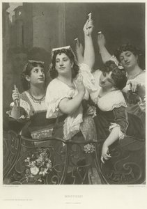 Moccoli! (engraving) by French School