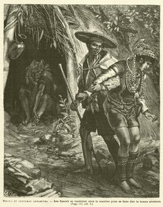 Customs and Traditions of Annamites (engraving) by French School