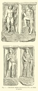 Ancient monument discovered in 1784, at the Palace of Justice