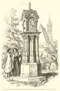 Monument Erected in Memory of Sebastian Bach by French School
