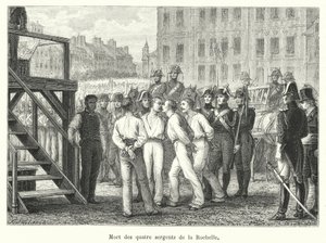 Death of the Four Sergeants of La Rochelle by French School