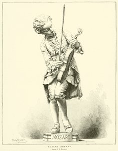 Child Mozart, Statue by M Barrias
