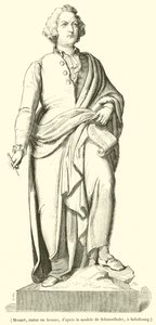 Mozart, bronze statue