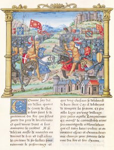 Battle of Montlhery during the War of the League of the Good Public, from the Memoirs of Philippe of Commines
