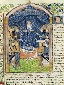 Charles VII (1403-61) Surrounded by his Court and Joan of Arc (1412-31) by French School