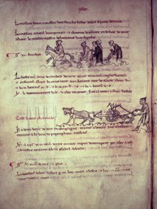 Labours, from Vieil Rentier dAudenarde, 1291-1302