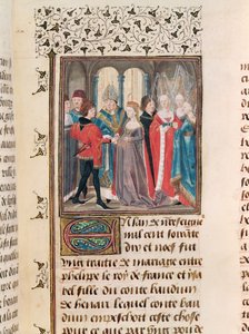 The Marriage of Philippe Auguste King of France and Isabelle of Hainault by French School