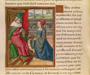 The Queen of Sheba, from Vie des Femmes Celebres, c.1505 by French School