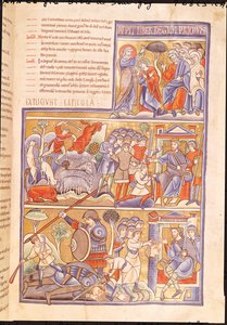 The Story of David, from the Souvigny Bible by French School