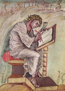 St. Matthew, from the Ebbo Gospels, c.816-835