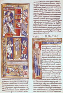 Esther and Ahasuerus and the Hanging of Haman, from the Souvigny Bible by French School