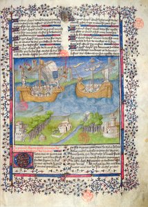 The Trojan origins of the French nation, from the Grandes Chroniques de France by French School