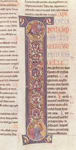 The Gospel of St. Mark, from the Bible of the Monastery of Saint-Andre aux-Bois