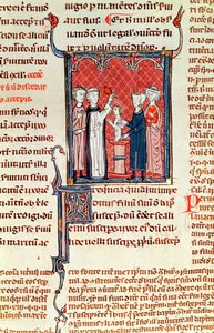 A Baptism Scene, from Decrets de Gratien by French School