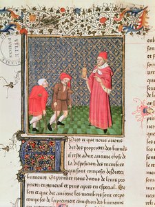 Beggars, from Livre des Proprietes des Choses by Barthelemy l