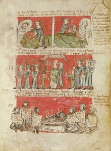 Scenes from the lives of Students of the College of Hubant or the Ave Maria by French School
