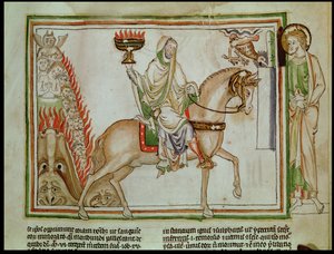 The Opening of the Fourth Seal: Death Riding the Pale Horse by French School