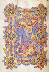 Ms 479 fol.53 St. Mark, from Les Évangiles de l