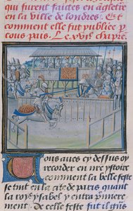 A Tournament in London: Jousting, from Froissart