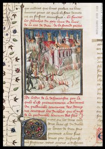 Hell, from De Civitate Dei by St. Augustine of Hippo (354-430) translated by Raoul de Presles, c.1400-50 by French School